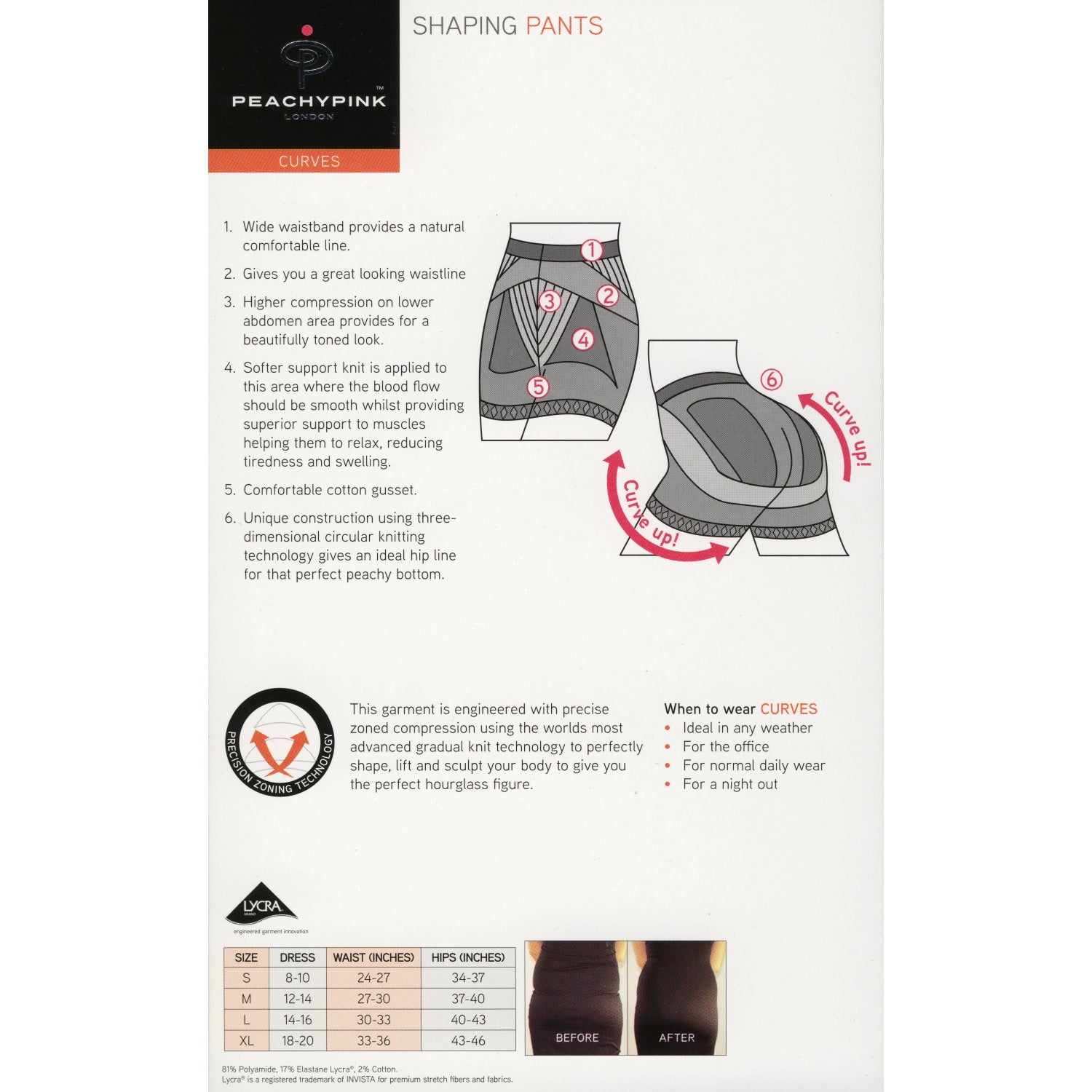 Rubberfashion Shapewear Shorts Hose - Anti Cellulite Shaping - Bauchweg Miederhose stark formend Unterwäsche Frauen - Damen